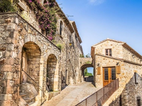 Pals, the town on the Costa Brava, a Gothic historic center